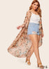 Vestido estilo kimono bohemio Delaney de talla grande para mujer
